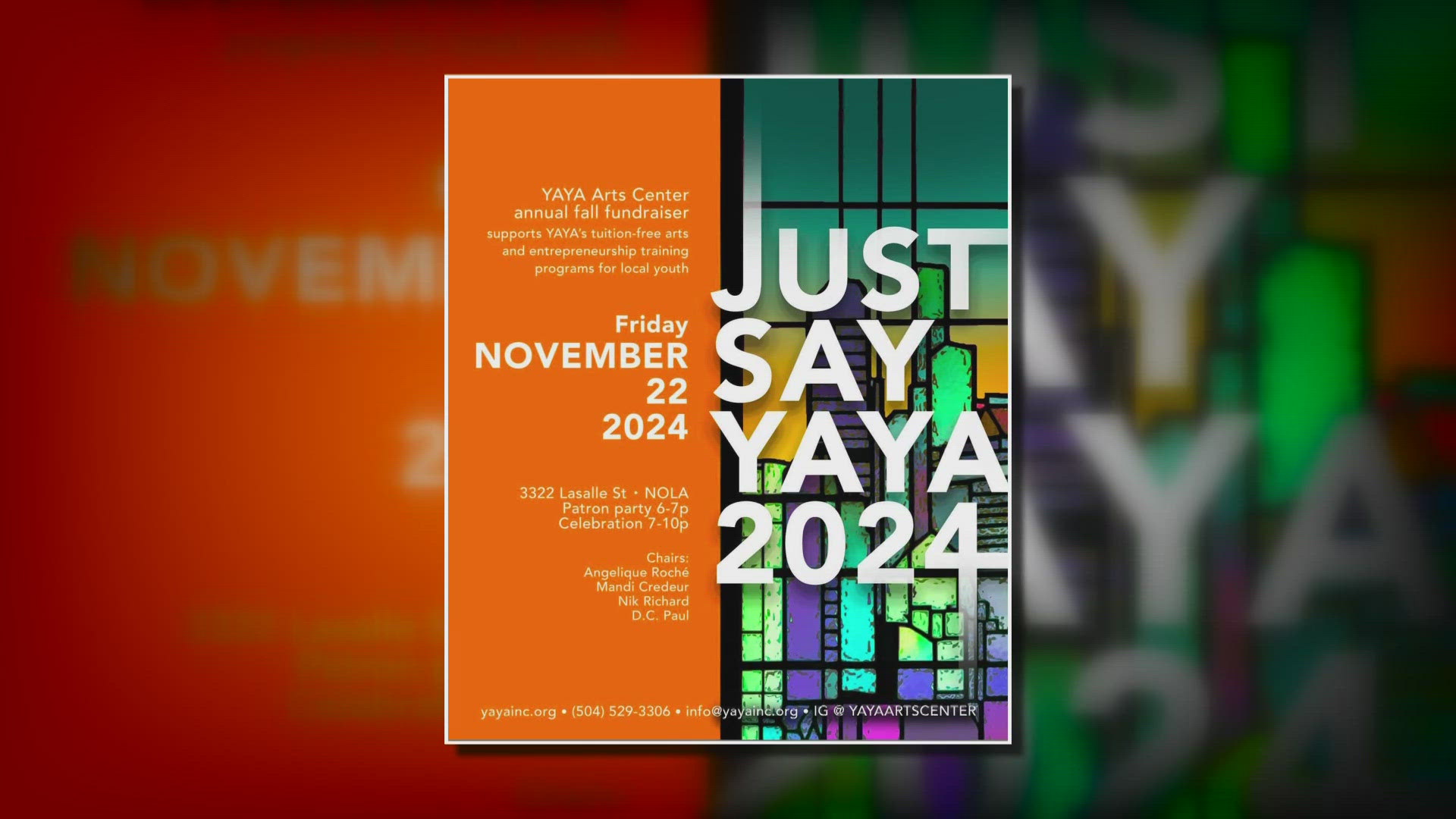 Just Say YAYA supports YAYA’s tuition-free arts and entrepreneurship training programs for local youth.