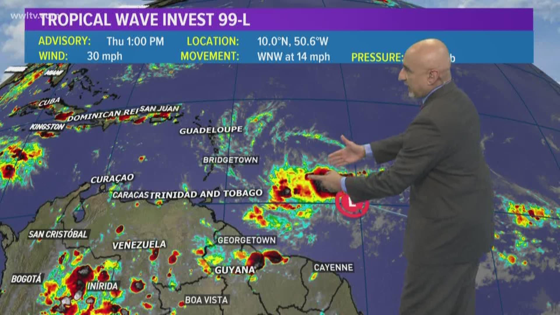 Chief Meteorologist Carl Arredondo and the Thursday Evening Tropical Update