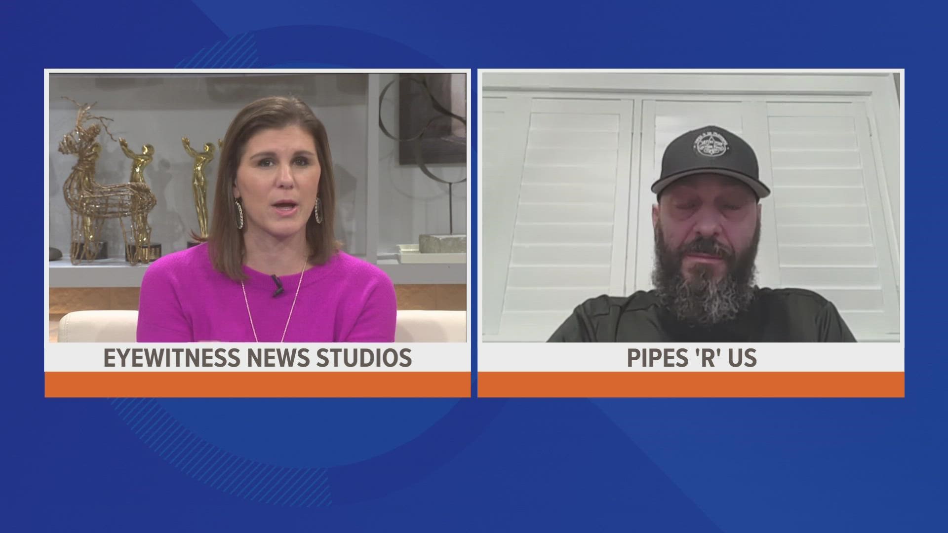 Plumber and owner of Pipes R Us Danny Griffin, clears up myths about protecting pipes during a freeze.