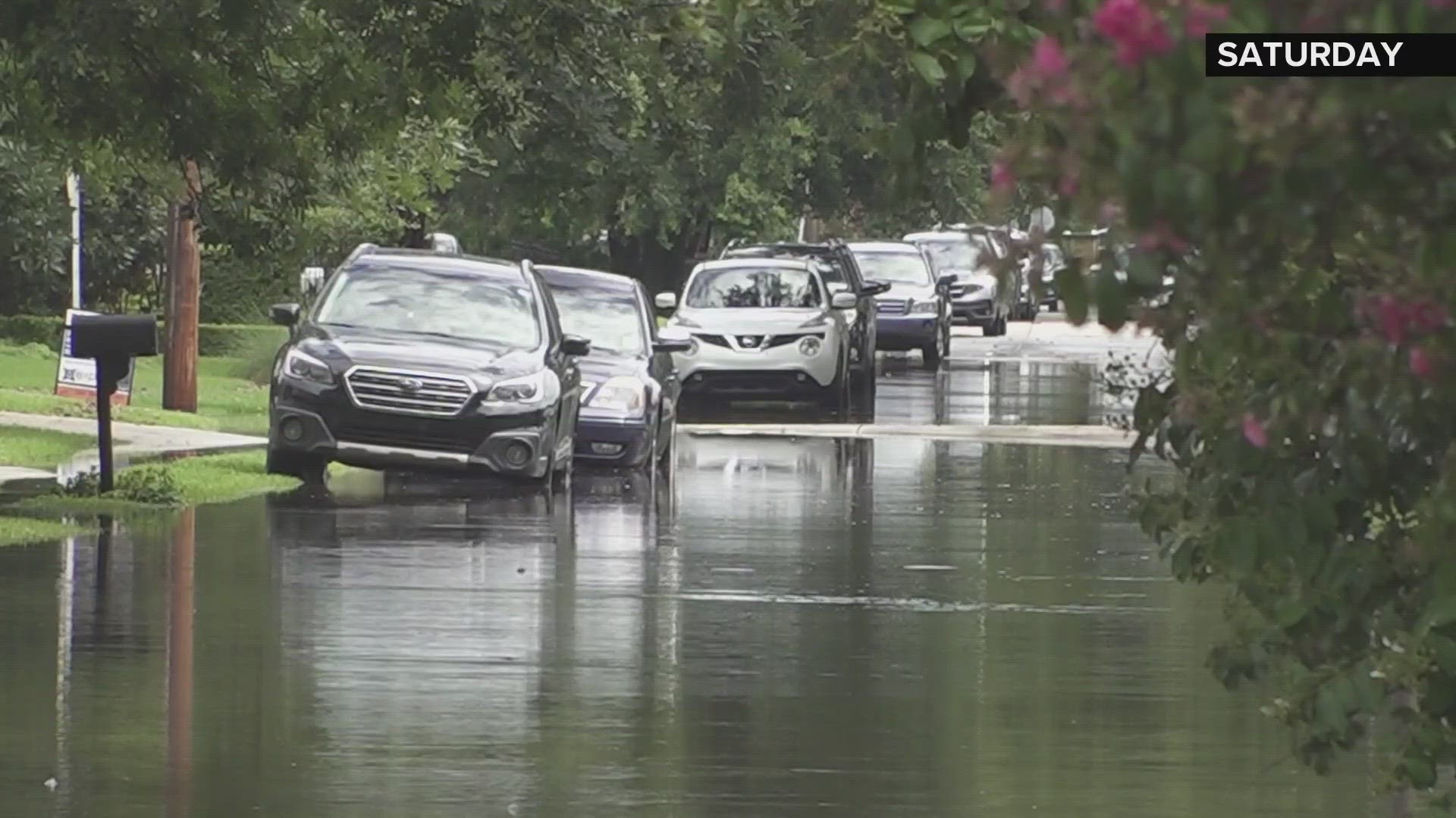 Lakeview residents concerned after heavy rain Saturday makes roads impassable.