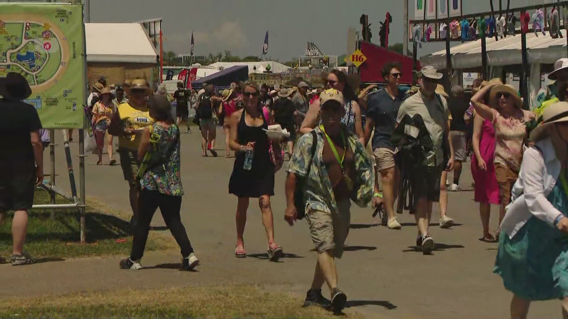 WWL Louisiana's Leigha McNeil shows us some of the featured music and food at Jazz Fest.