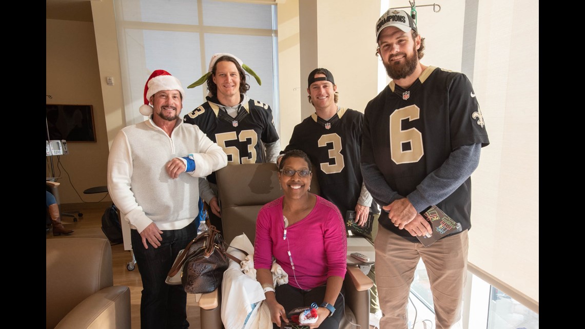 Photos: Saints players visit Ochsner patients in November