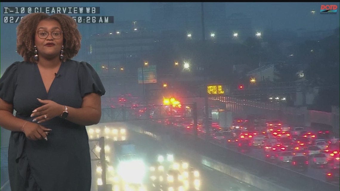 Crashes slow traffic on I-10 East near Clearview Parkway, Morrison