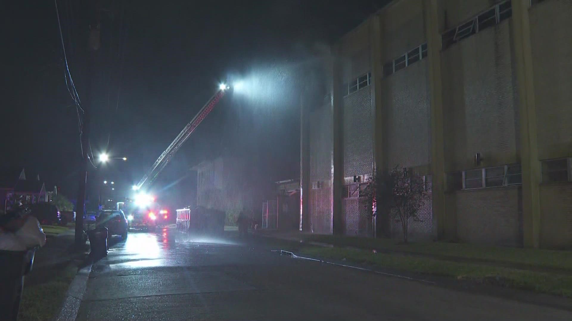 A fire broke out at historic St. Augustine High School. NOFD PIO said there was no one inside at the time but is unsure of the cause.