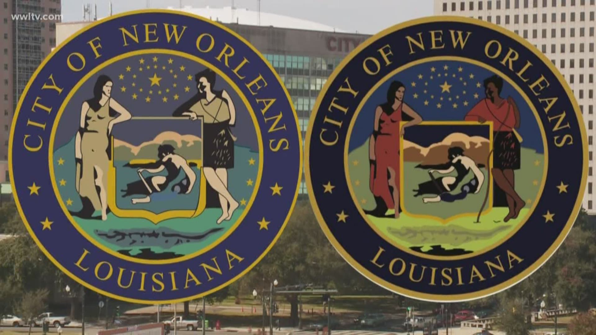Mayor LaToya Cantrell took to social media Friday to post a more inclusive version of the City of New Orleans seal.