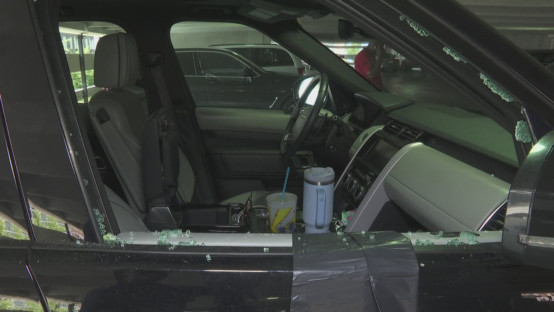 People staying at a downtown hotel had their car windows smashed in another series of vehicle burglaries.