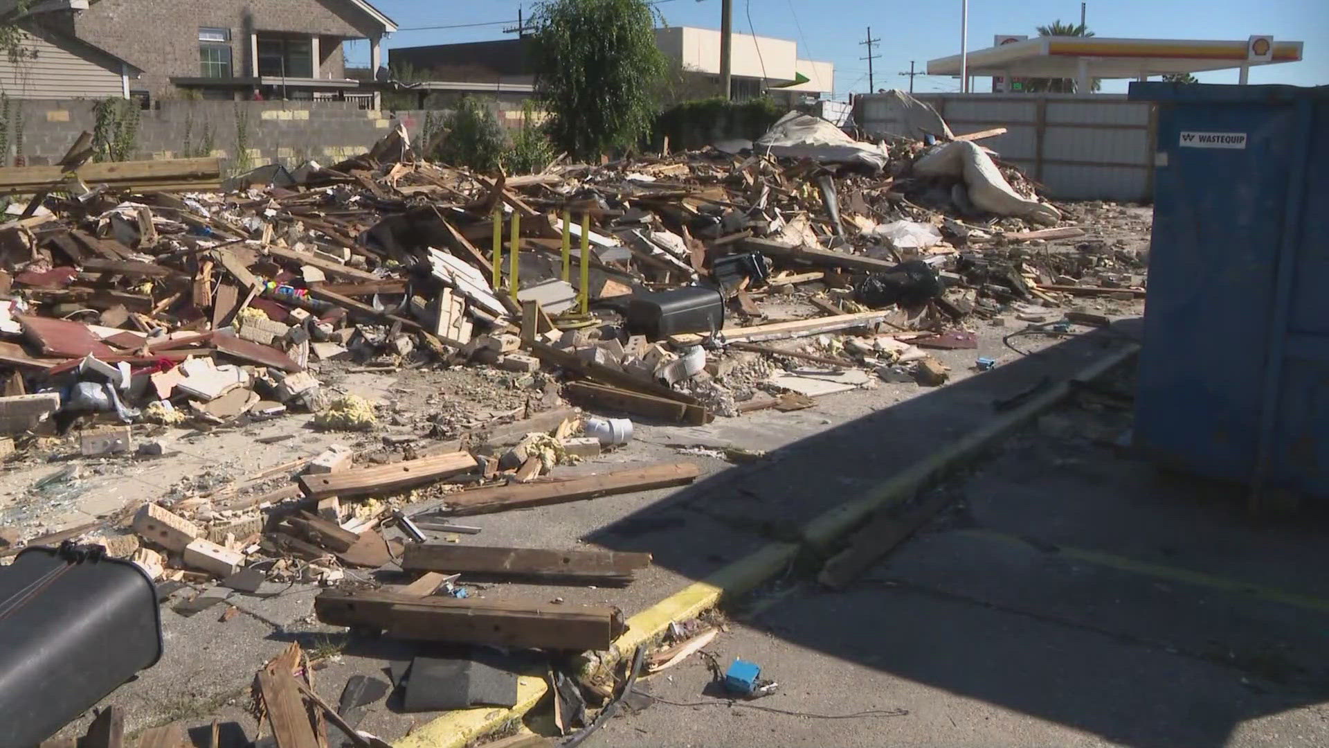 Parts of the London Lodge were demolished over the last two weeks.