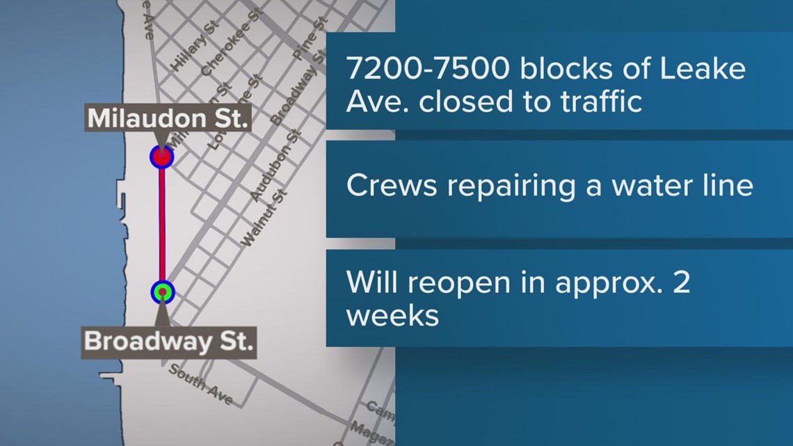 Weeks long Uptown road closure announced