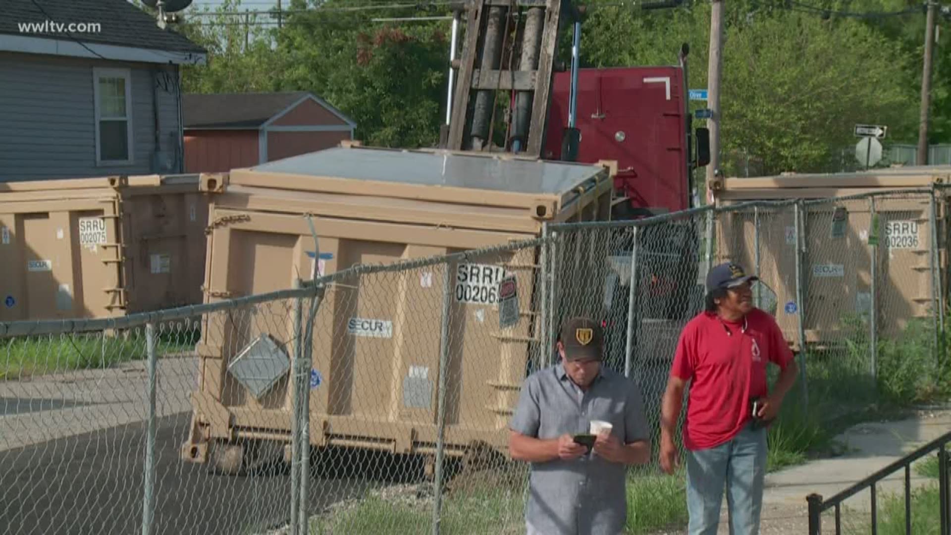 Residents say that since crews began the removal, the area has flooded. They’re worried about radiation traveling to other parts of the neighborhood through the water.