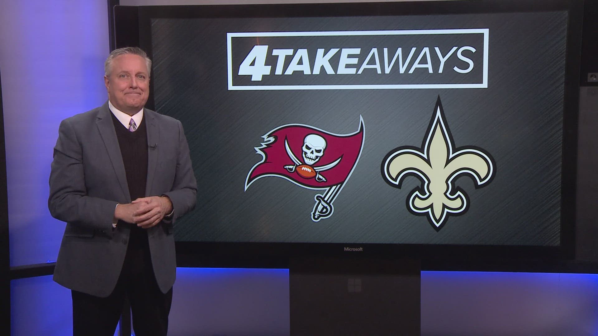 WWL Louisiana sports director Doug Mouton shares his 'Four Takeaways' from the Saints' Week 17 win over the Buccaneers to keep New Orleans' post-season hopes alive.