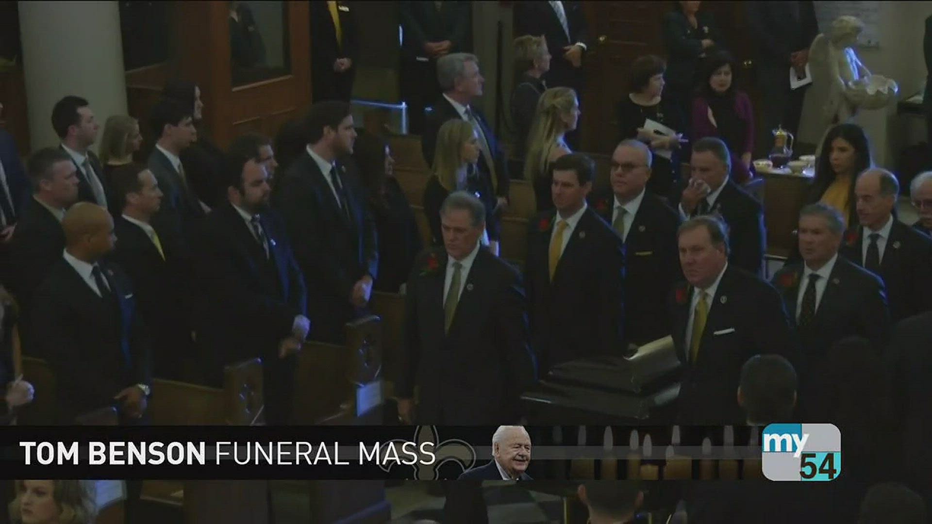 The entire funeral service for Tom Benson from St. Louis Cathedral.