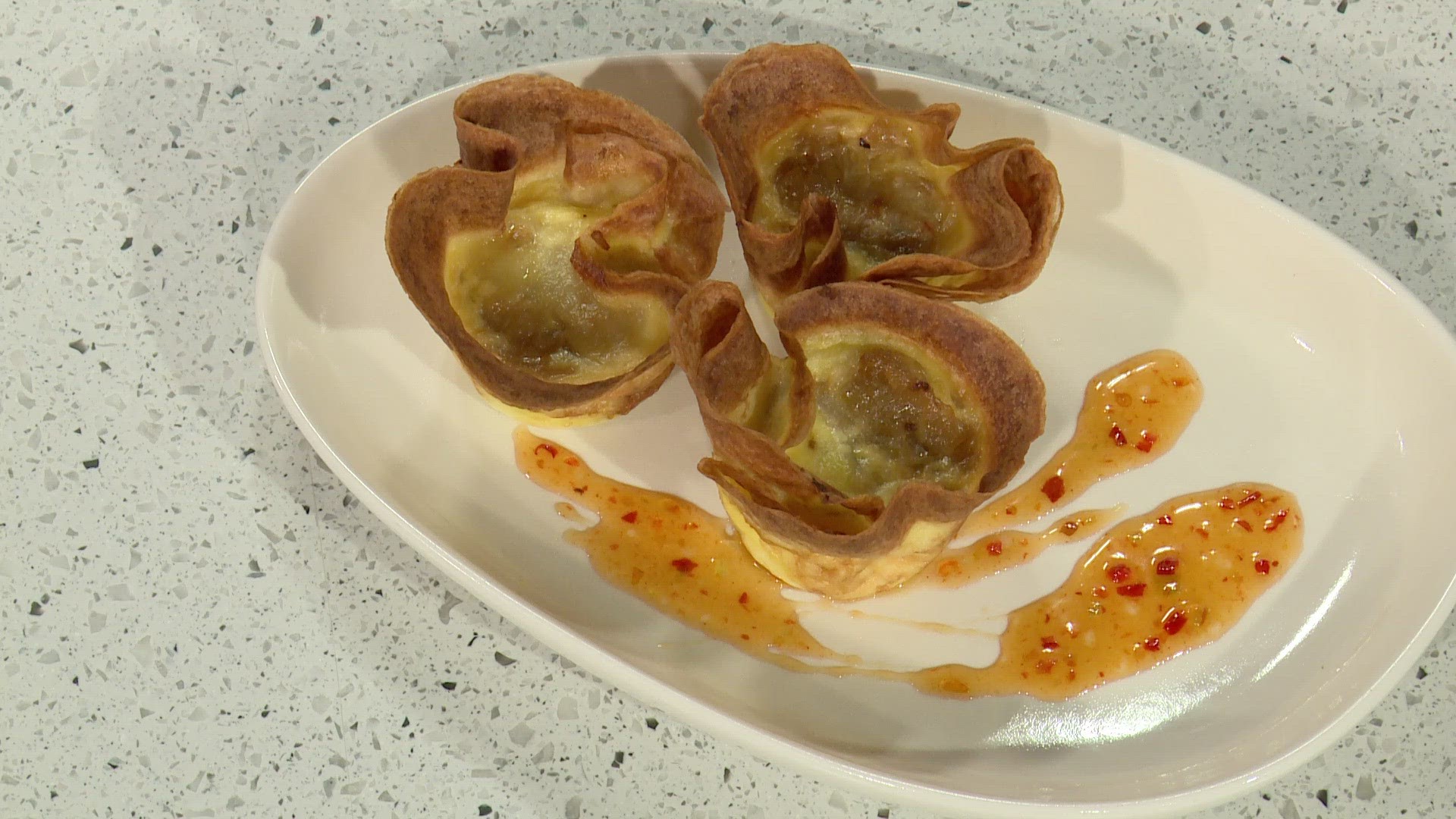 Chef Jason LeBouef in the WWLTV kitchen shows off some delicious