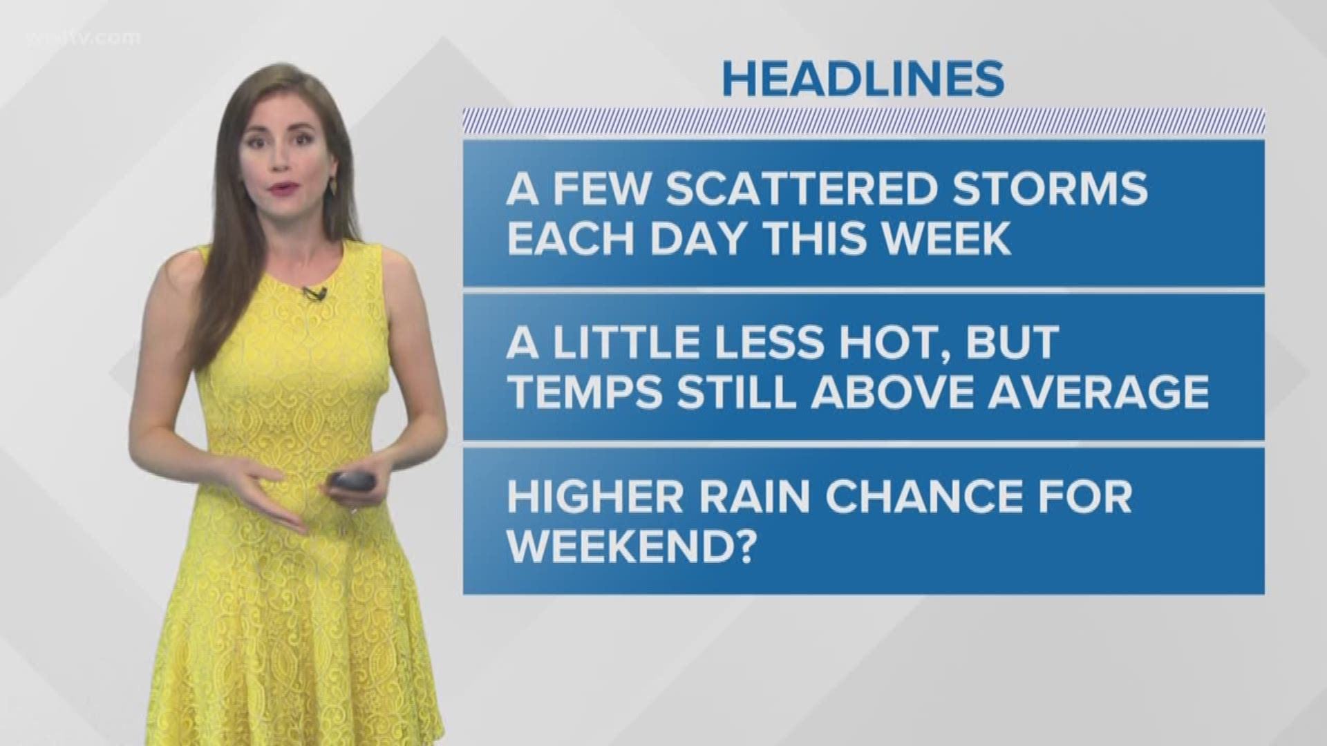 Meteorologist Alexandra Cranford has the forecast at 10 p.m. on Sunday, May 20, 2018.