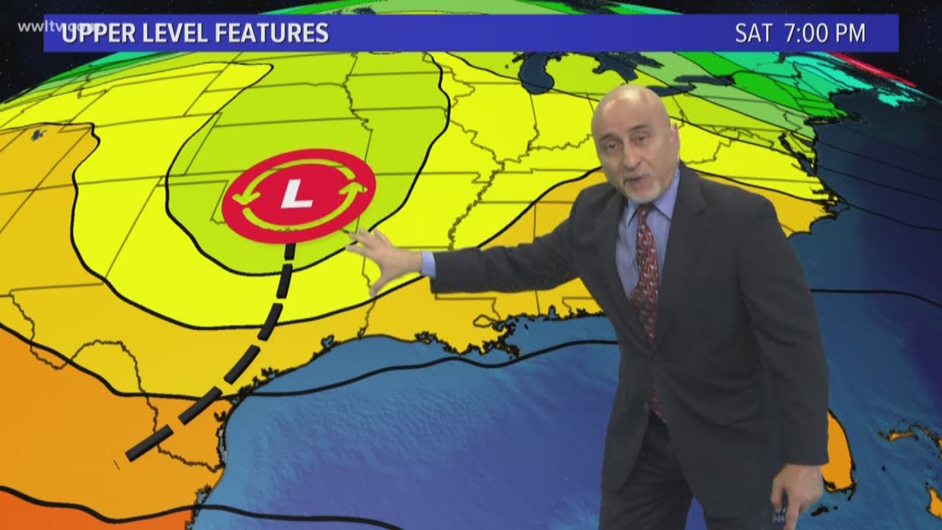 Chief Meteorologist Carl Arredondo and the 10pm Wednesday weather