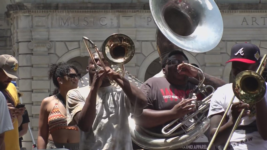 New Orleans locals celebrate