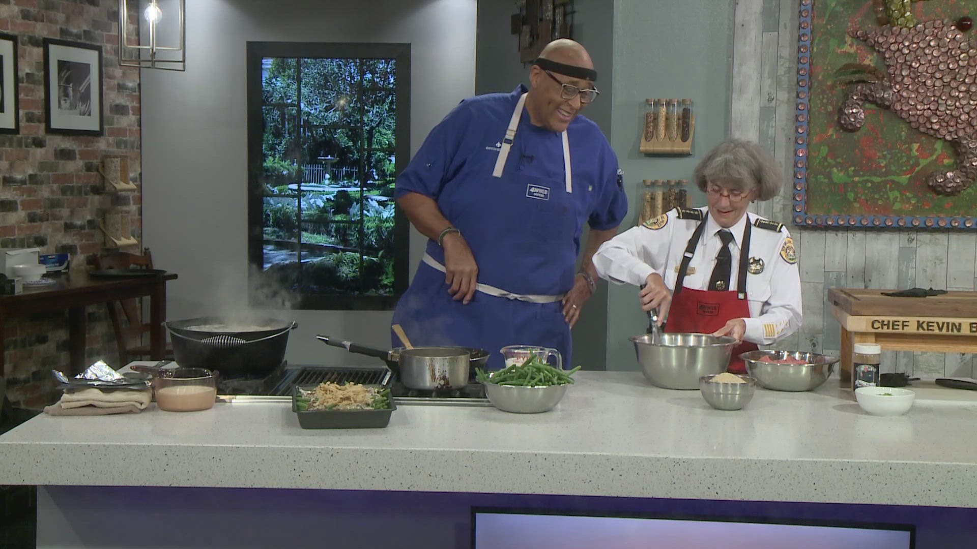 New Orleans Police Department Superintendent Anne Kirkpatrick is cooking it up with Chef Kevin Belton in the WWL Kitchen.