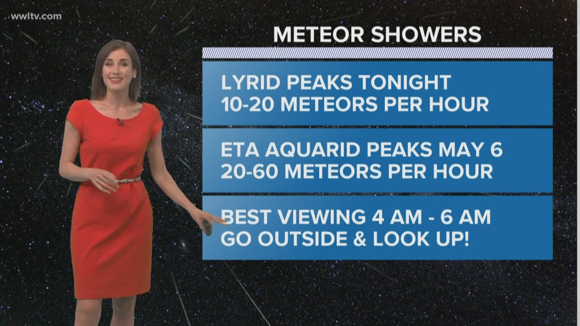 Meteorologist Alexandra Cranford has the forecast at 10 p.m. on Monday, April 22, 2019.