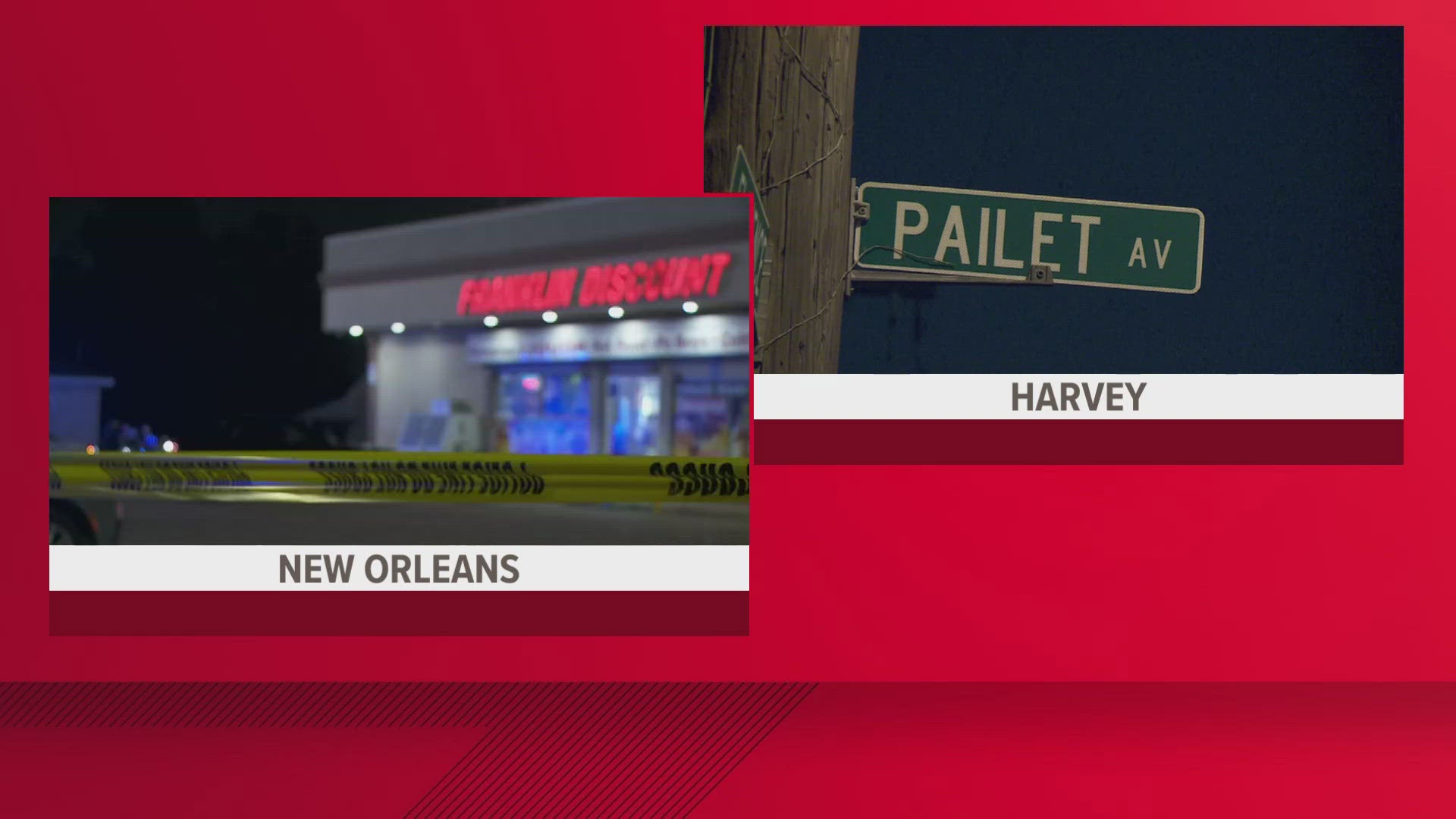 Breaking news Sunday night as two triple shootings investigated with one in New Orleans and the other on the West Bank in Jefferson Parish.