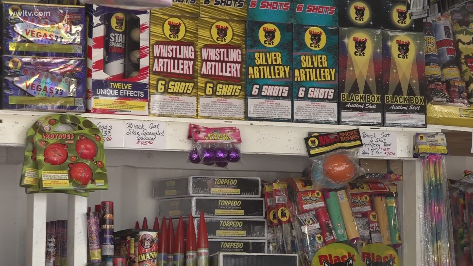 "We've had early sales which is surprising, usually fireworks is a last minute business," Templet said.
