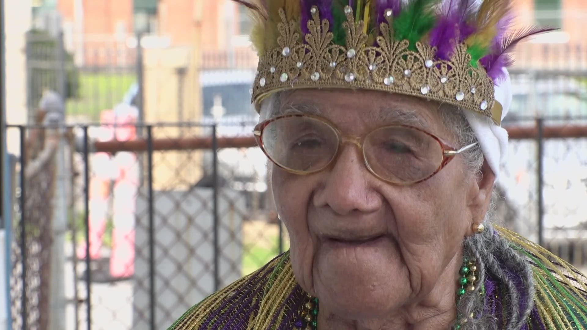 Gloria Randolph will be around for her 100th Mardi Gras this year.
