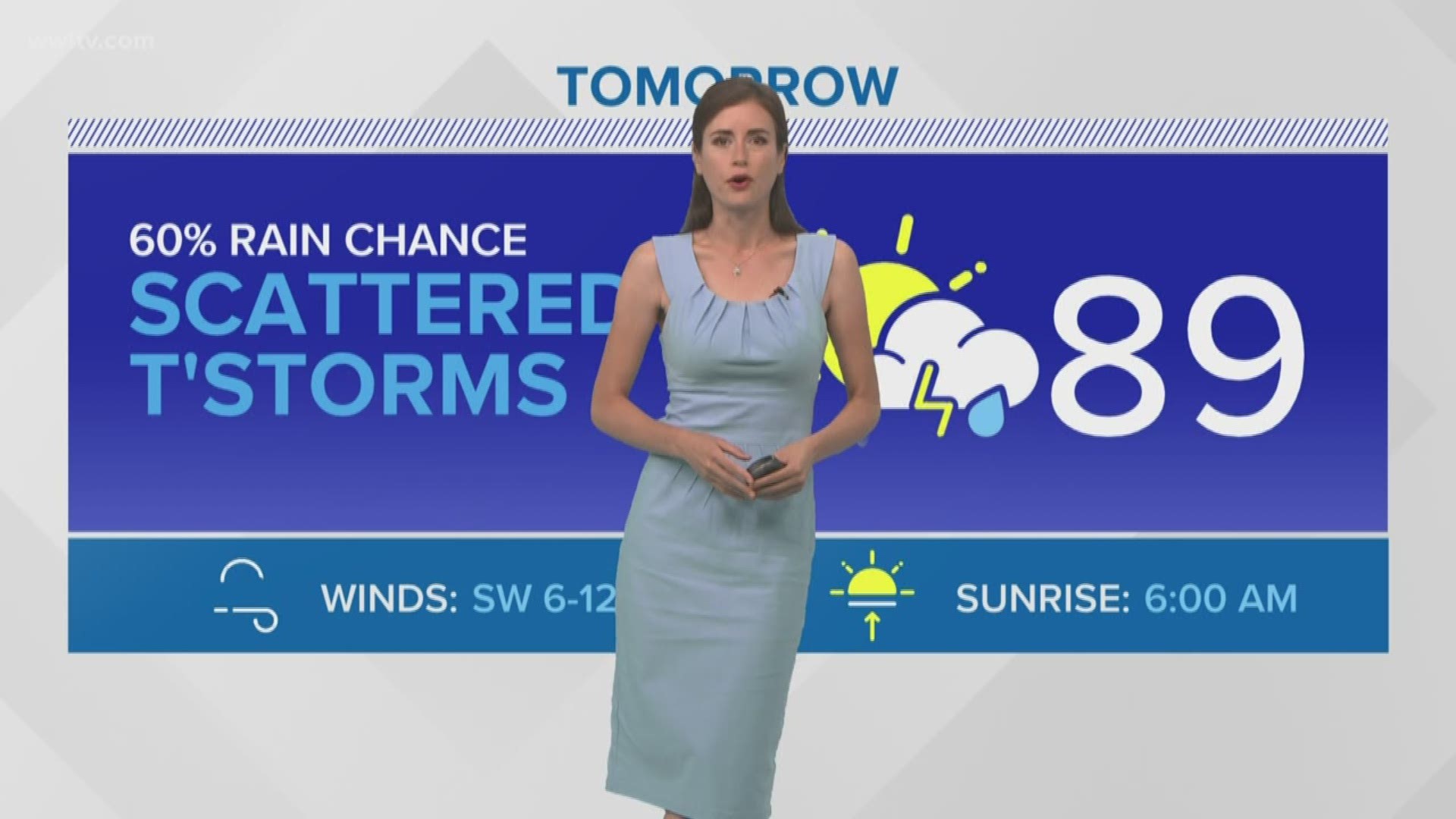 Meteorologist Alexandra Cranford has the forecast at 10 p.m. on Monday, June 17, 2019.