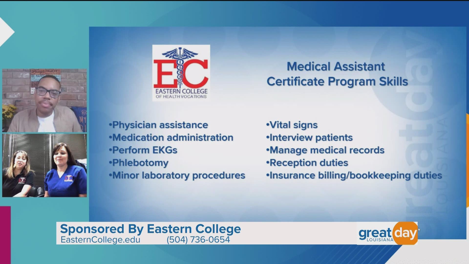Eastern College provides training to get rewarding careers in the medical field. To learn more, visit easterncollege.edu