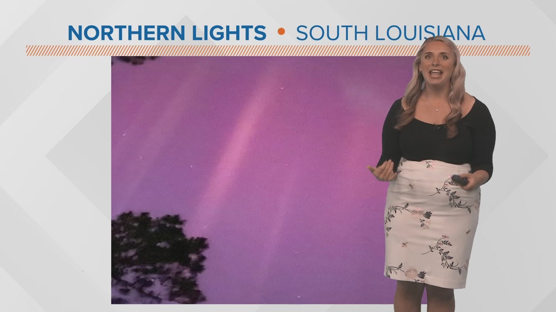 New Orleans weather: unbelievable Northern Lights display, gorgeous ...