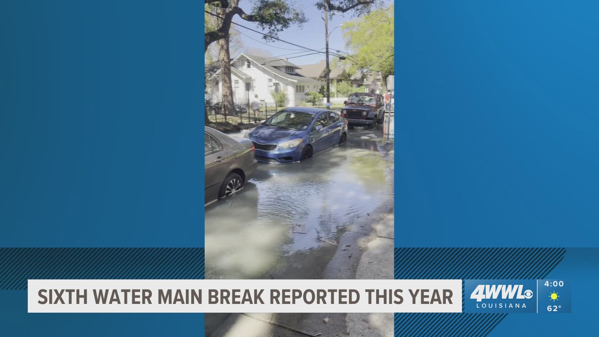 Fifth water main break reported in New Orleans this year | wwltv.com