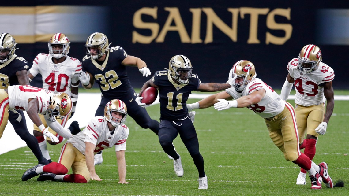 Saints WR Deonte Harris suspended for three games 