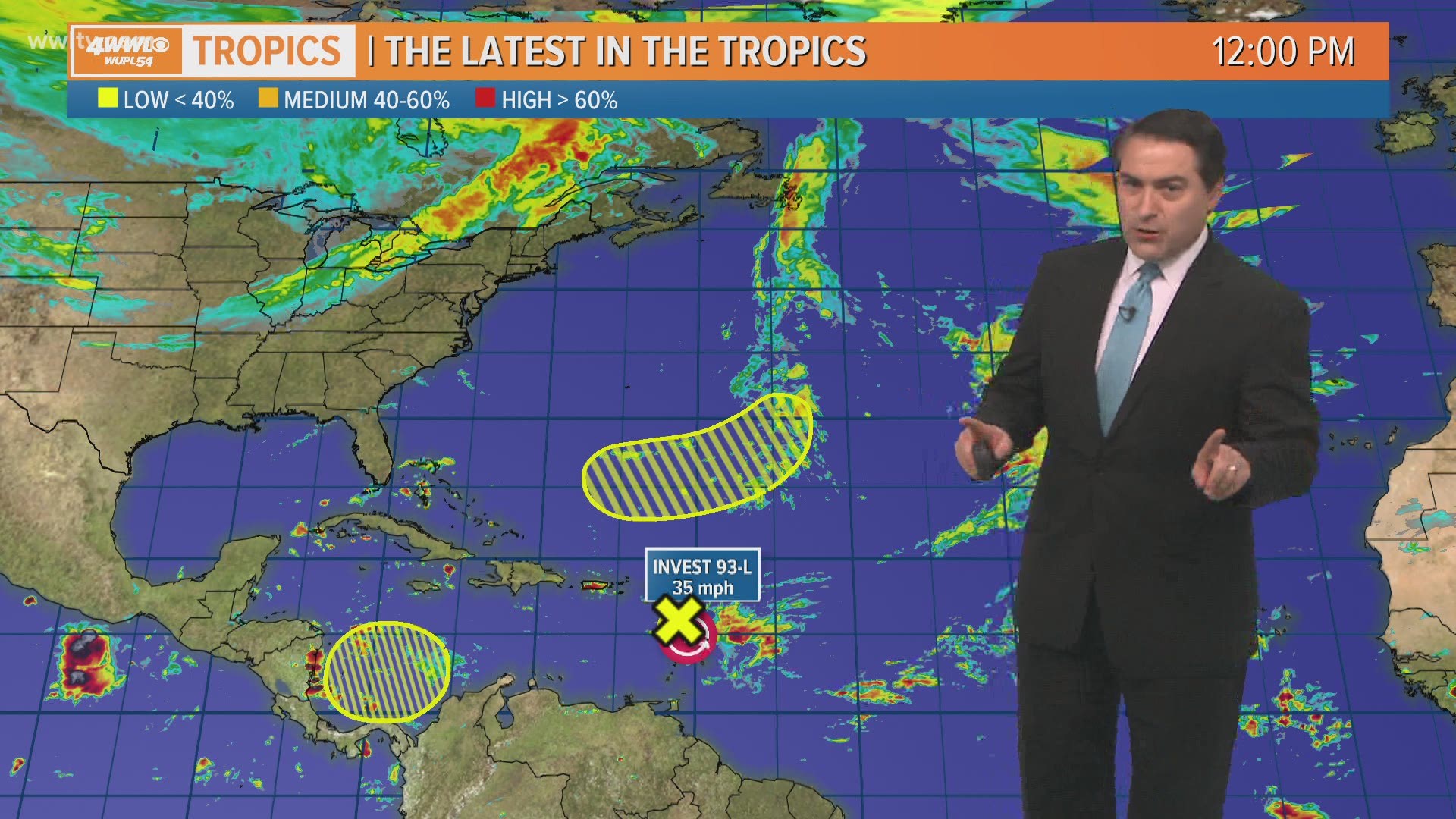 There are currently three possible systems in the Atlantic, but Meteorologist Dave Nussbaum says none of them appears to be a threat to southeast Louisiana.
