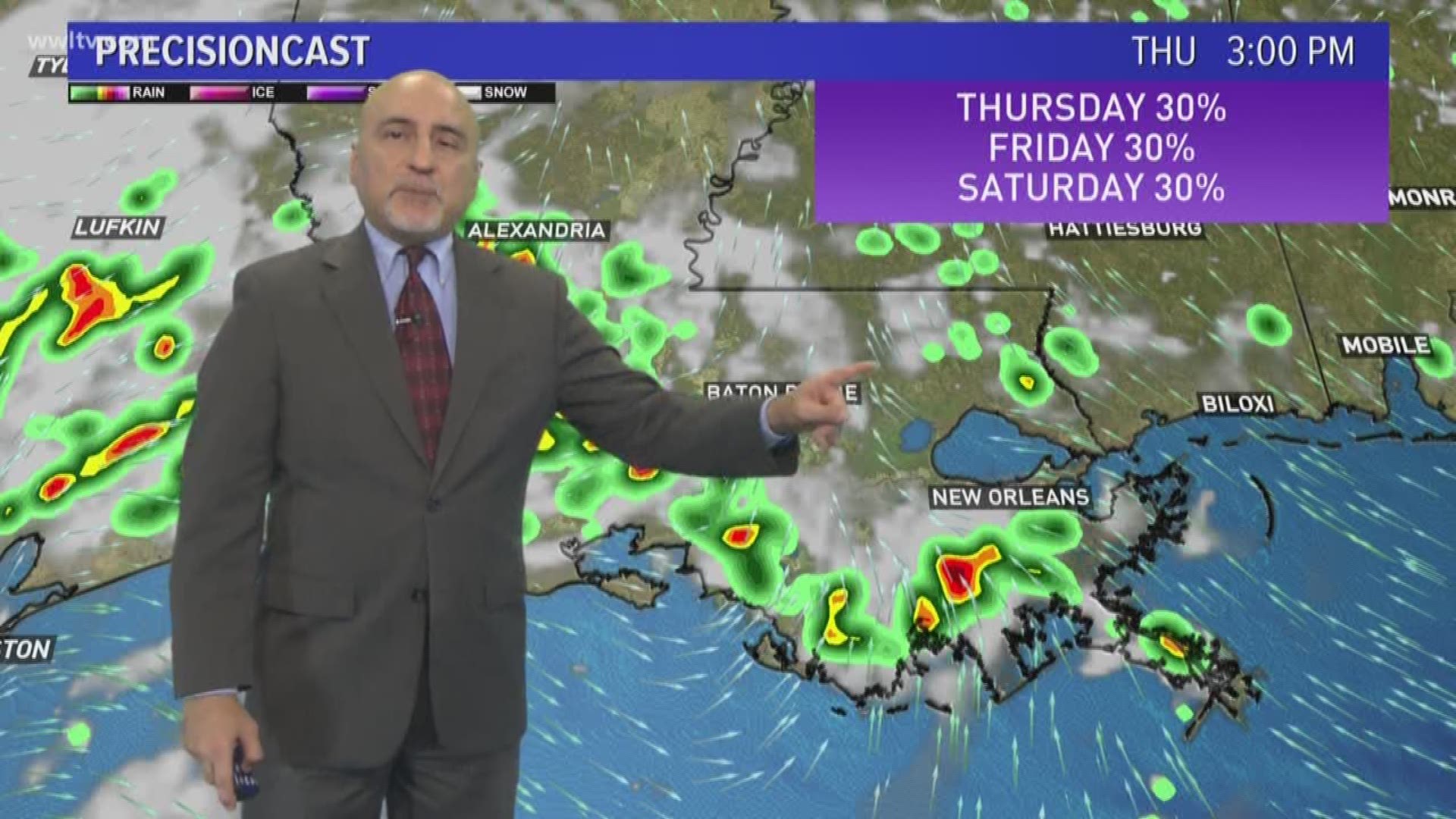 Chief Meteorologist Carl Arredondo and the 10pm Wednesday weather.