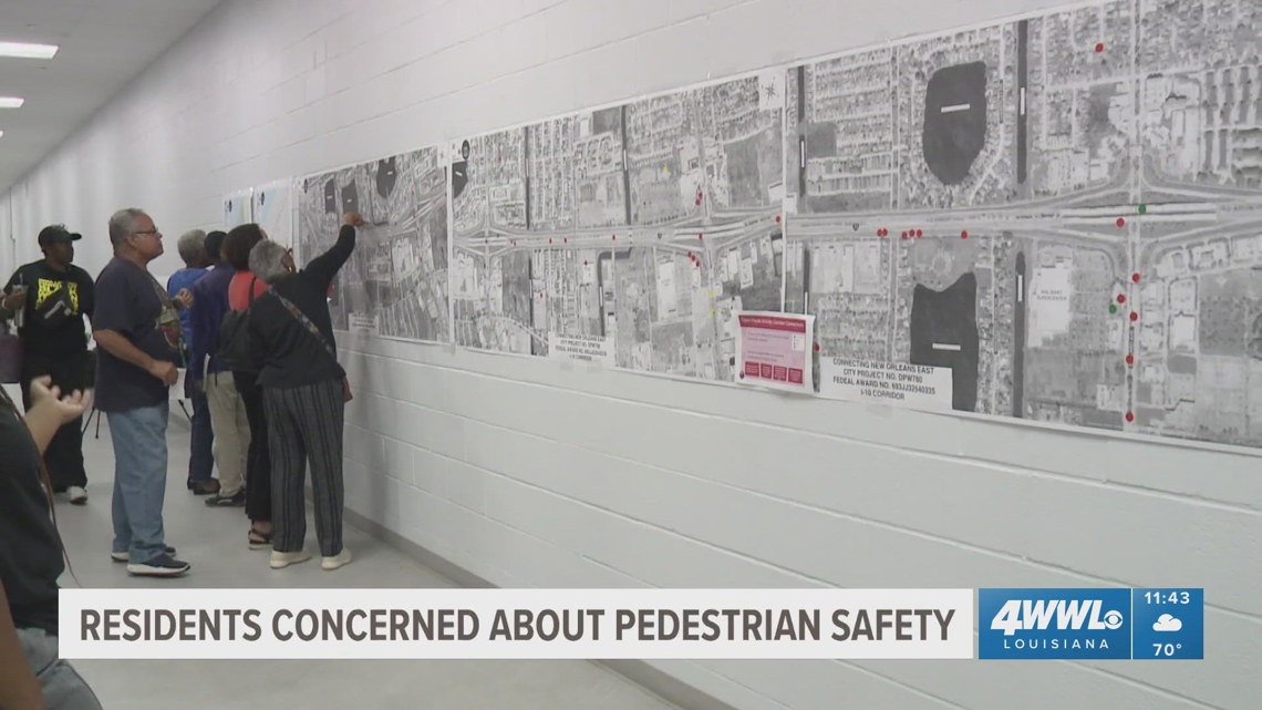New Orleans East residents push for safer I-10 service roads during community meeting