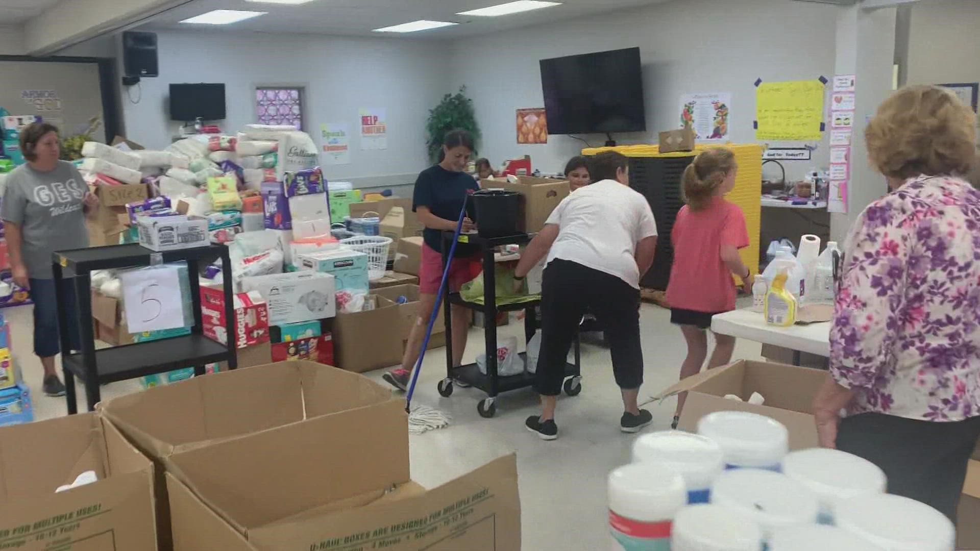 Without a second thought volunteers in Lafourche are helping to supply needs by handing out donations and giving resources.