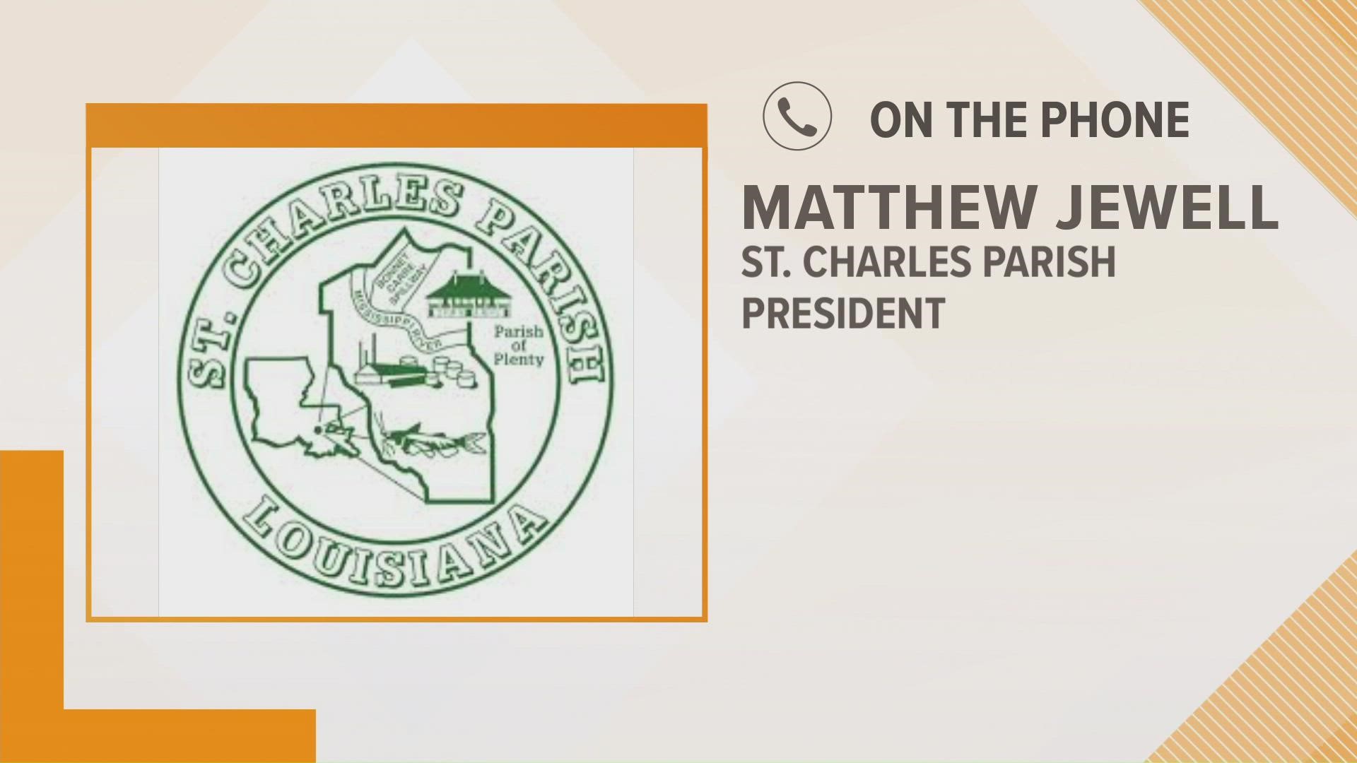 St. Charles Parish Parish Matthew Jewell talked to WWL-TV about the damage left behind by Hurricane Ida and the path going forward.