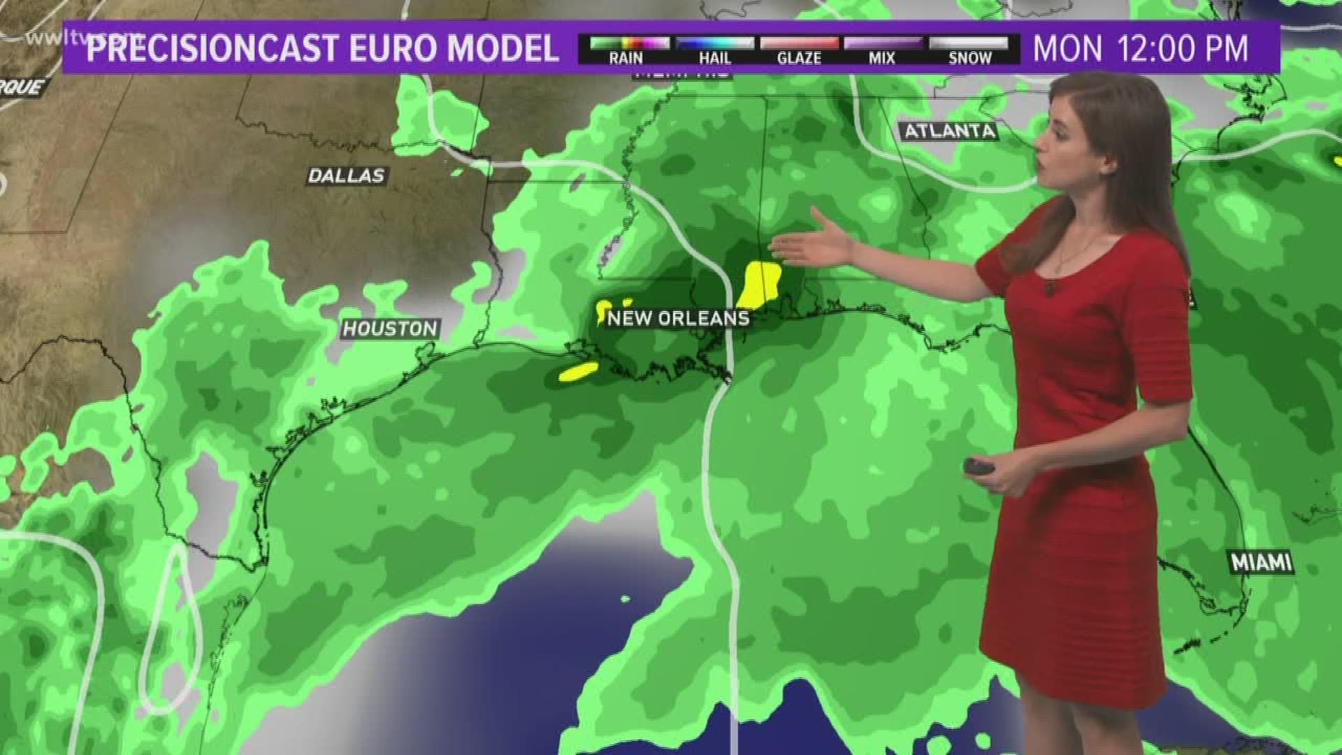 Meteorologist Alexandra Cranford has a look at the tropics on Monday, August 19, 2019.