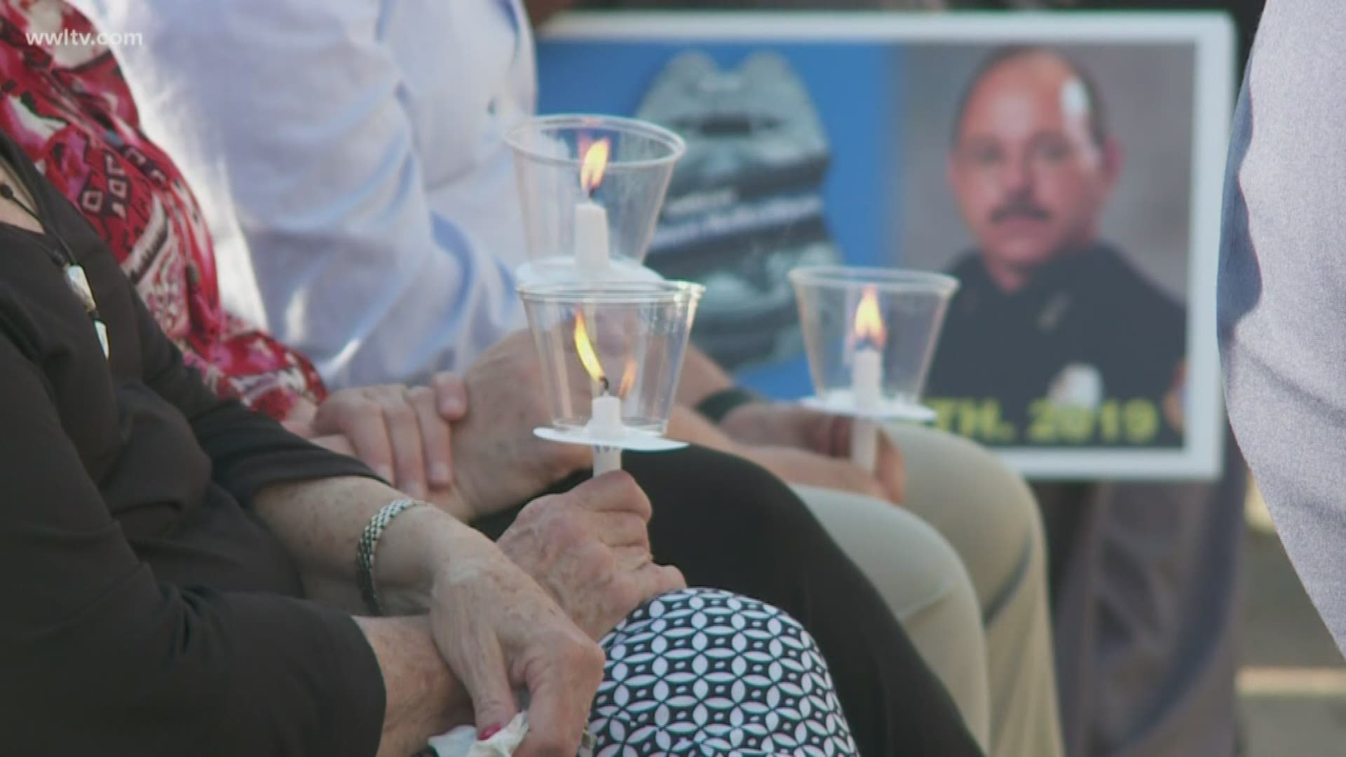 People stopped by all day at the Biloxi Police Station, paying respects and giving their thoughts to his family and friends.