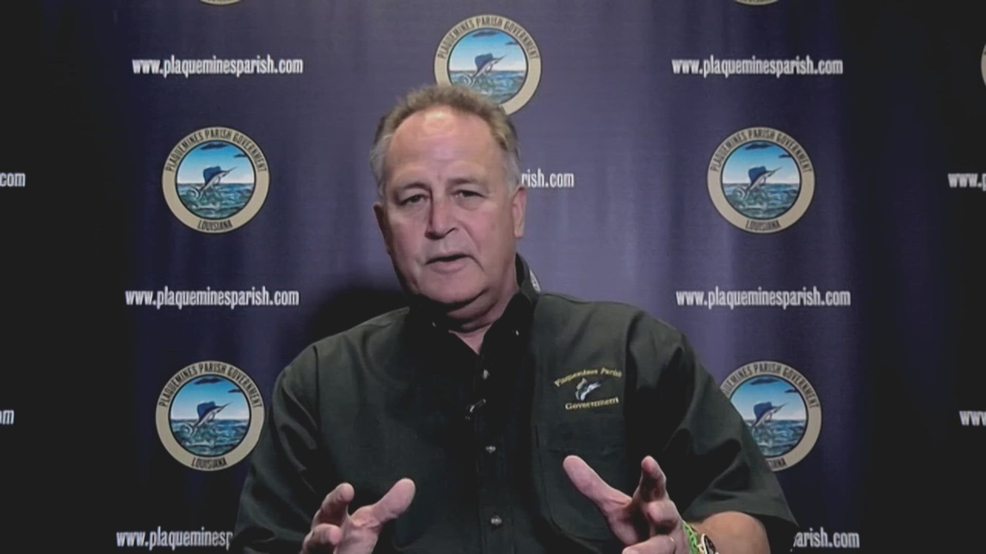 Plaquemines Parish President Keith Hinkley gives an update on the parish preparations for saltwater intrusion.