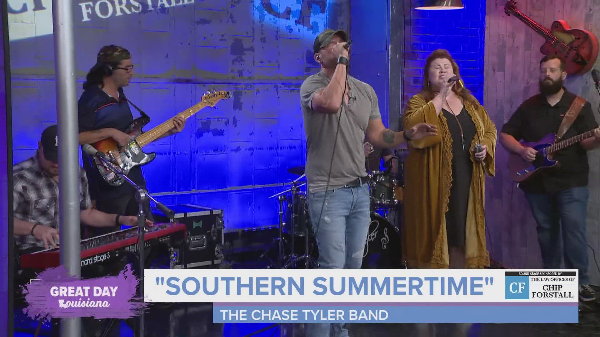 We enjoy some music from The Chase Tyler Band before they head out to Mandeville Live!