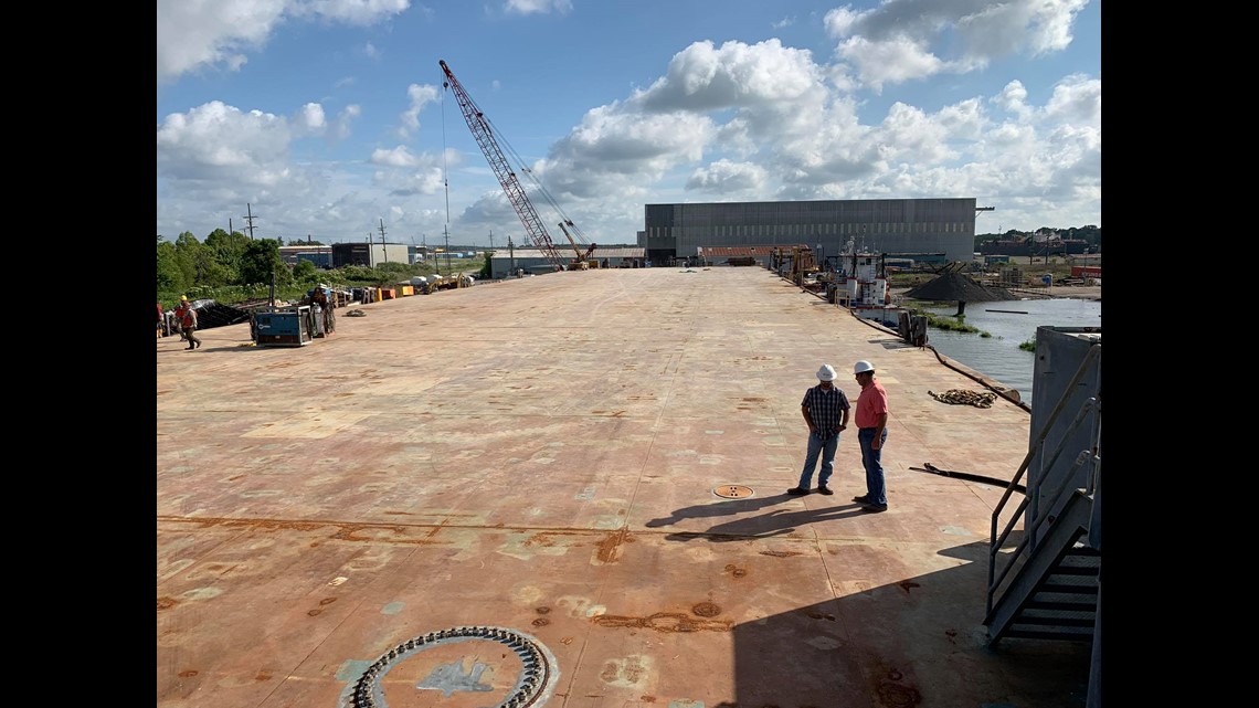 Crews race to sink barge in Bayou Chene before Morganza Spillway opens