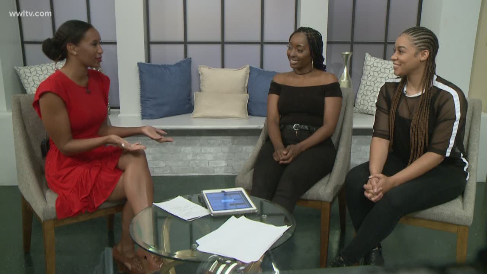 We are in the studio with Ashly Williams and Kristal Smith from the talented girl group June's Diary as they prepare for their big Essence Festival weekend.