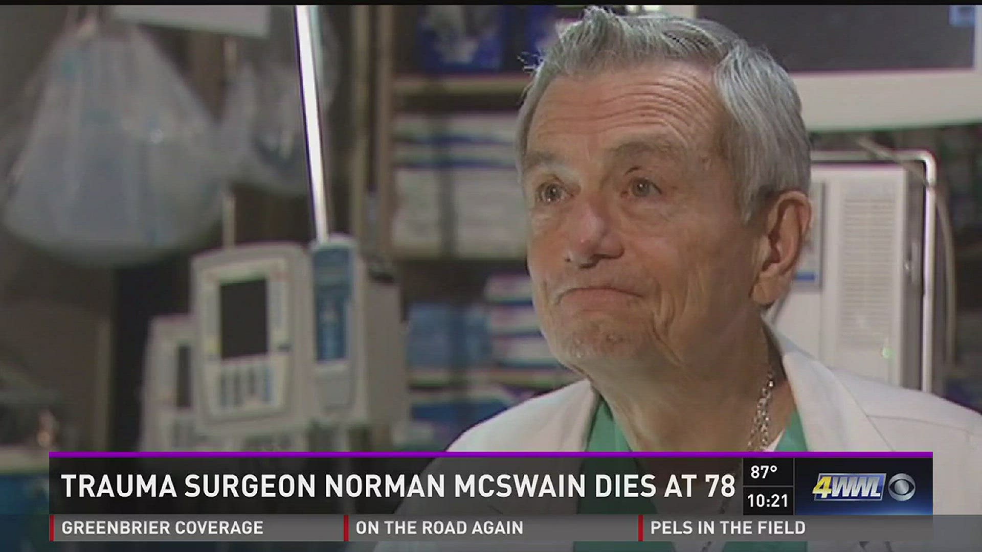 Dr. Norman McSwain, internationally renowned for his work as the head of trauma at Charity Hospital and an expert in emergency medicine, died Tuesday, his family said. He was 78.