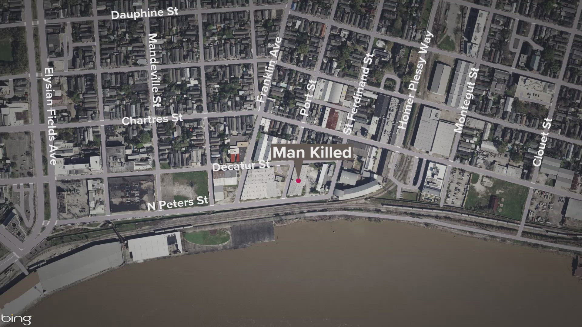 Man shot dead in French Quarter.