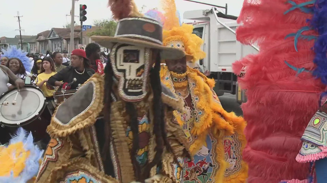 Downtown Super Sunday highlights intimate tradition of Black Masking Indians in New Orleans