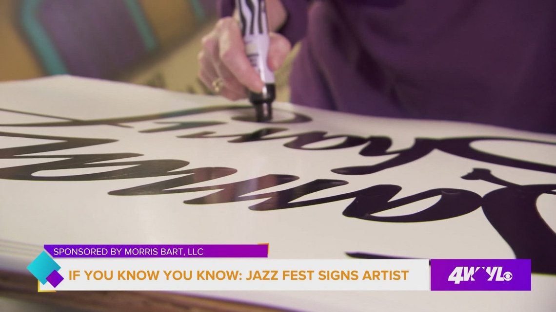 If You Know You Know: The Jazz Fest Sign Artist | wwltv.com