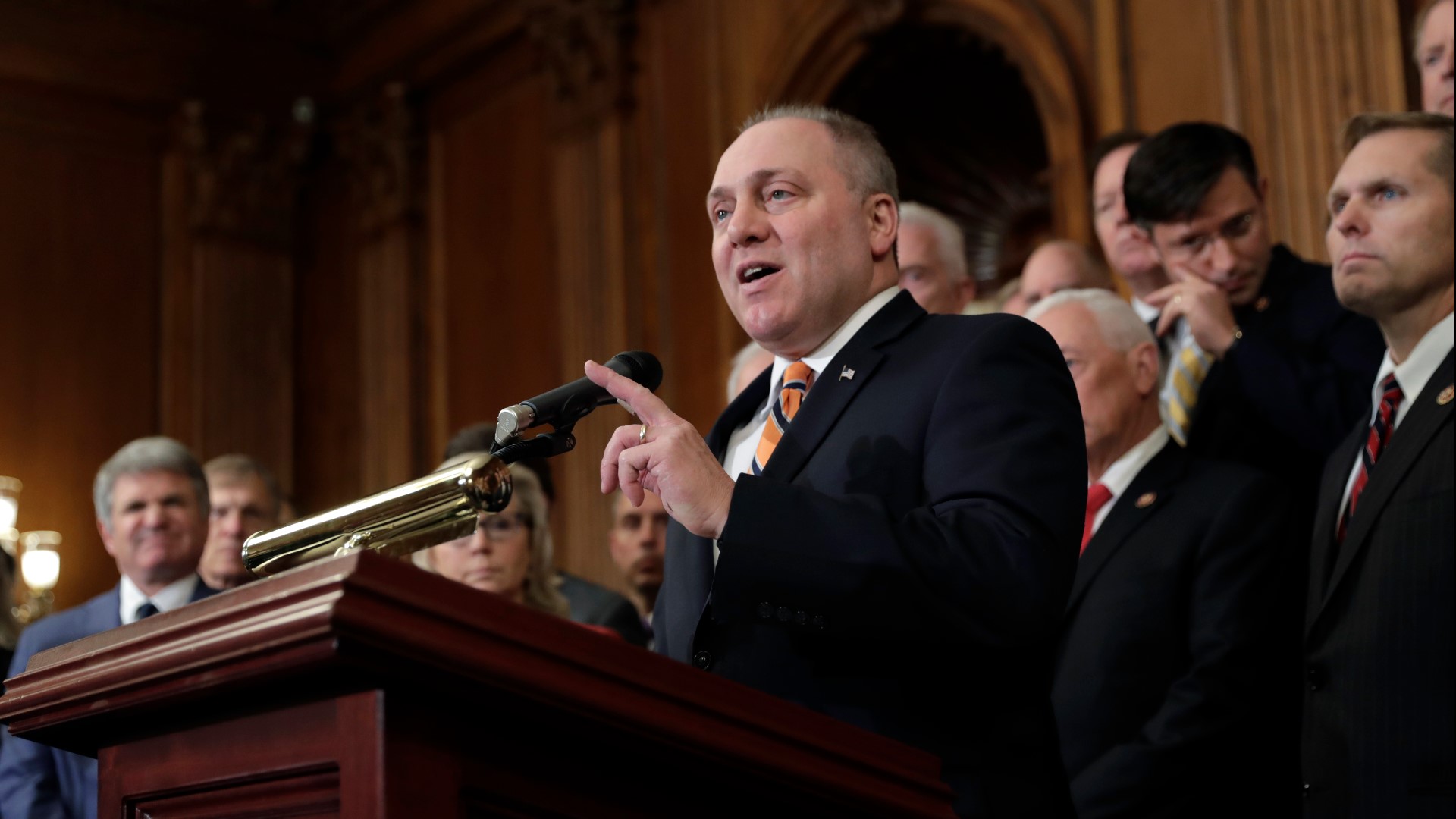 House Minority Whip Steve Scalise railed against Thursday's vote that set the rules for the impeachment process.