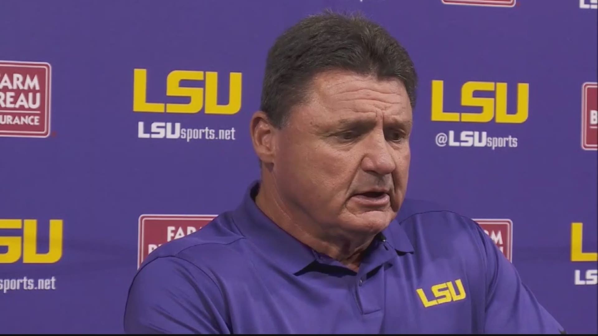 LSU Head Coach Ed Orgeron says LSU will do the same thing they've done all season to get ready for the biggest game of their season against Clemson.