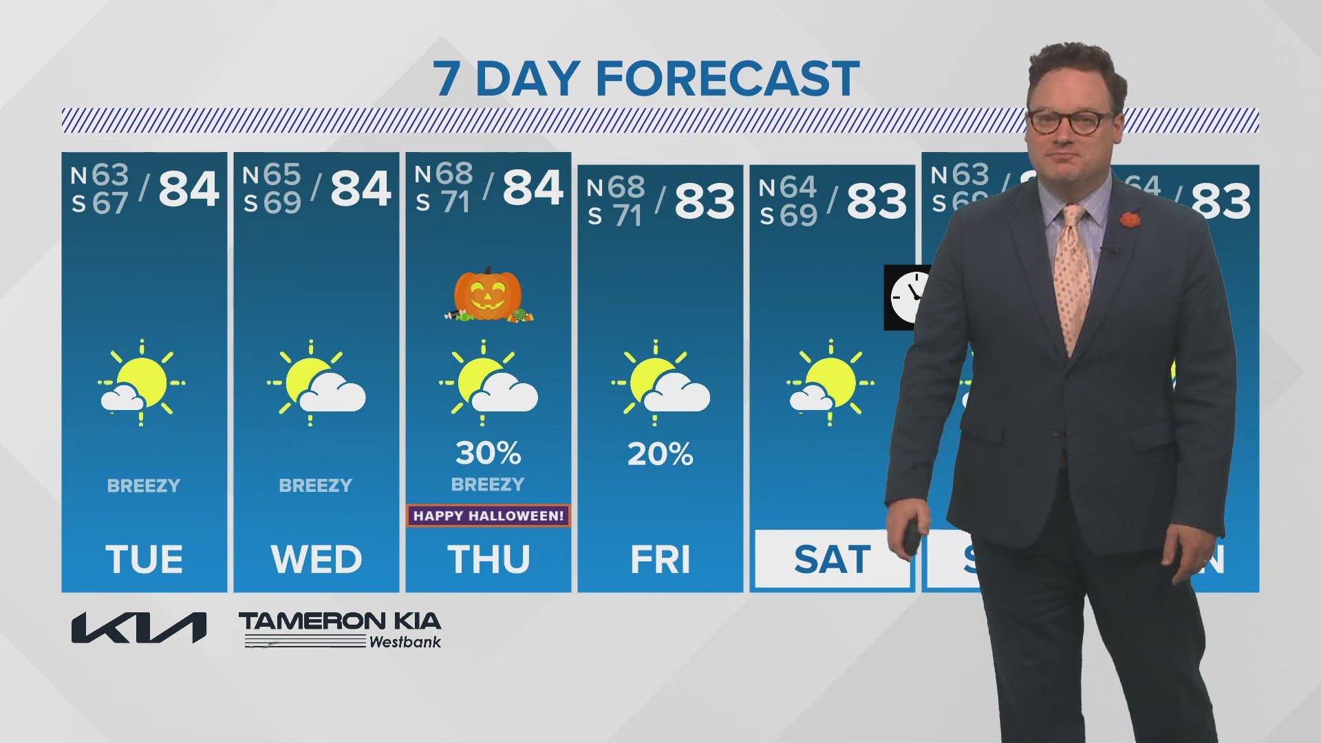 WWL Louisiana Chief Meteorologist Chris Franklin with the latest New Orleans-area forecast and tracking the tropics for News at 10PM on Monday, Oct. 28, 2024.