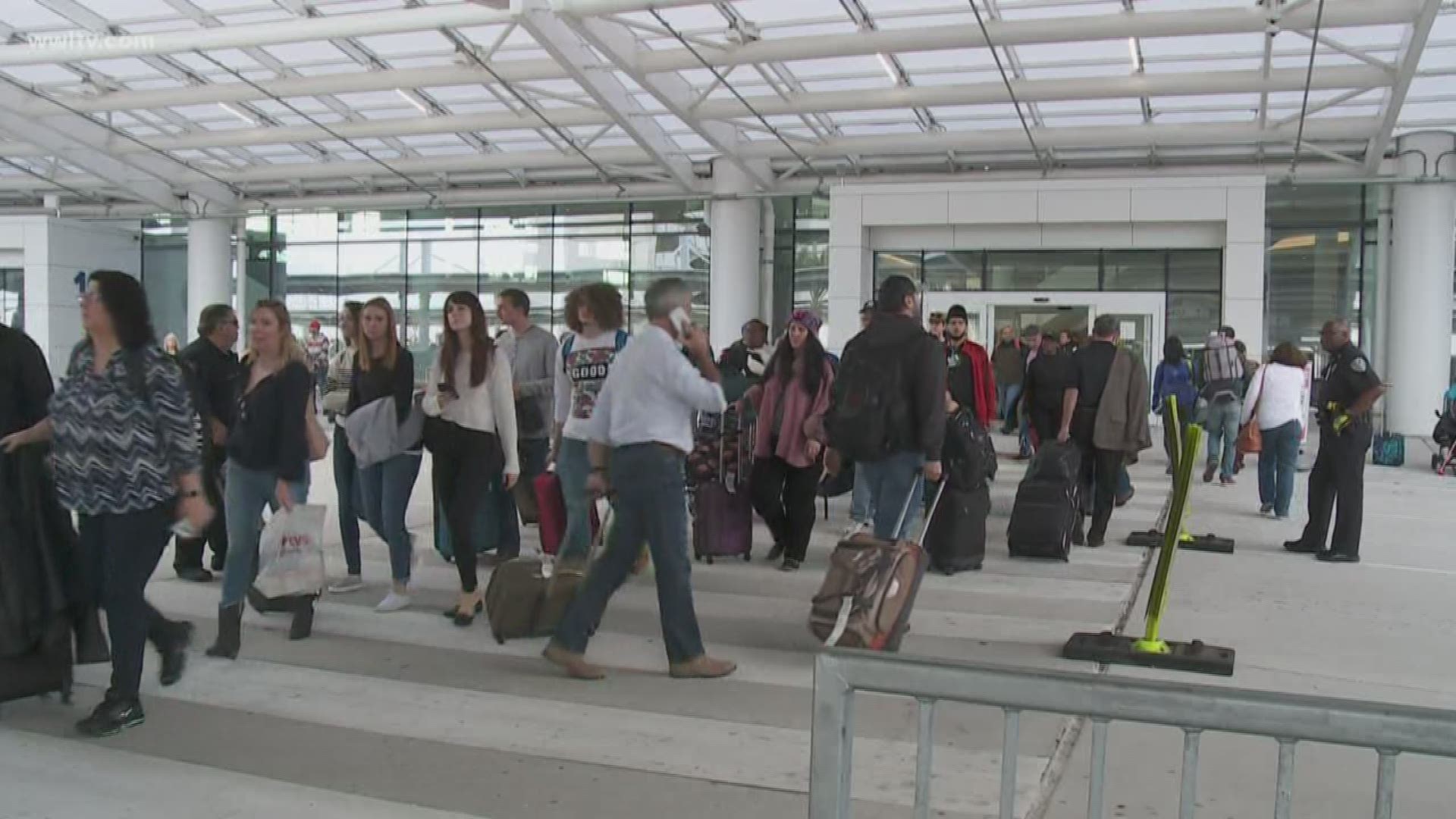 The new terminal at MSY Airport is getting ready for the biggest travel week of the year.