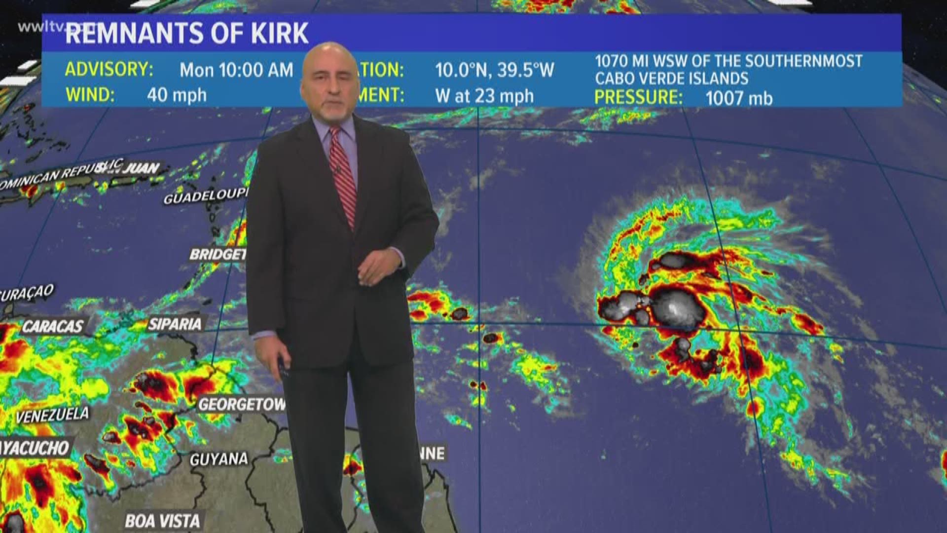 Chief Meteorologist Carl Arredondo and the 10pm Monday Tropical Update
