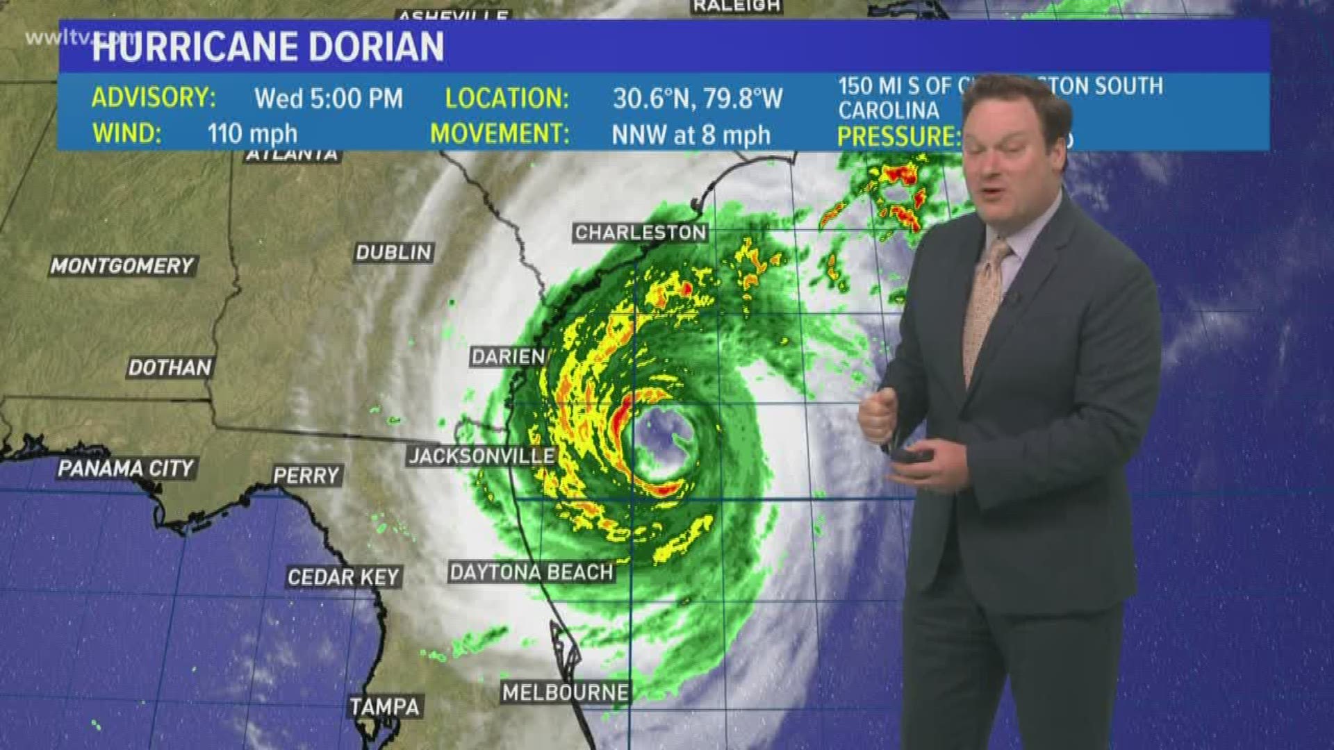 Hurricane Dorian is finally moving away from the Florida coast and approaching South Carolina. The 5 pm Wednesday update shows the latest tracks, models and forecast.
